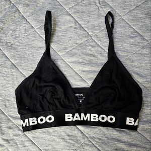 Bamboo Clean Triangle Bralette - black - size S